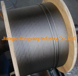 SUS 304 7*7 0.27mm Stainless Steel Wire Rope for The Pulling Force Reaches 58n
