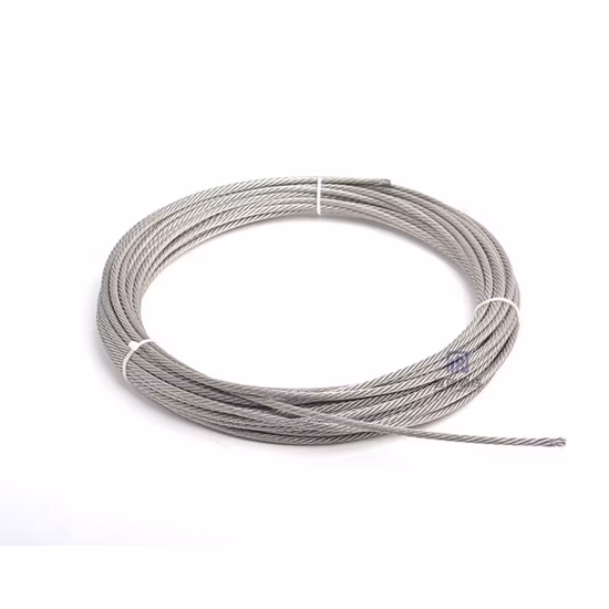 Inox Ss Antirust 304 7X19 3mm Stainless Steel Wire Aircraft Cable