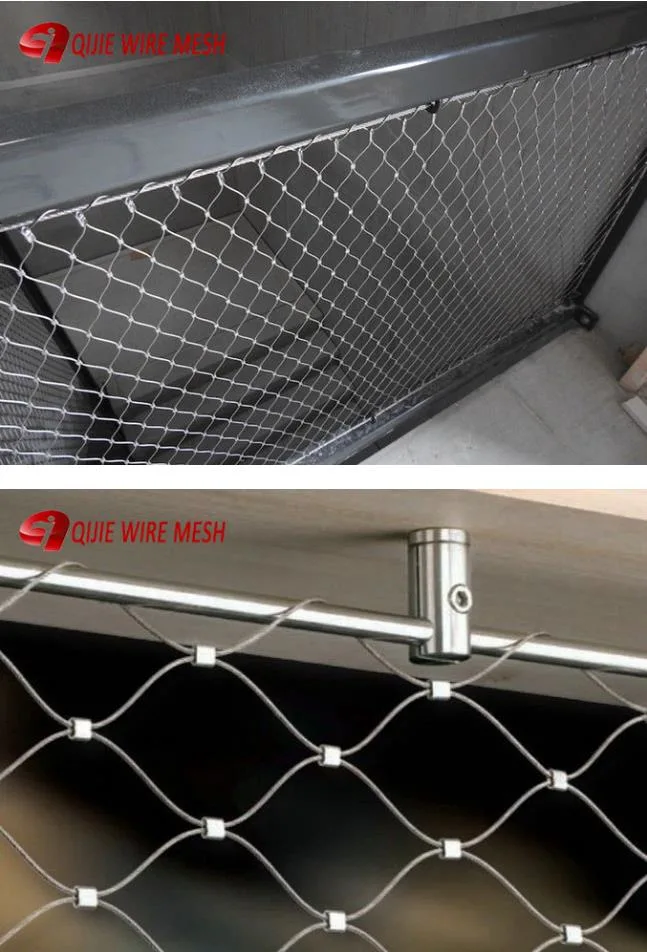 7X7 Stainless Steel Rope Mesh Construction Metal Inox Cable Weather Resistant