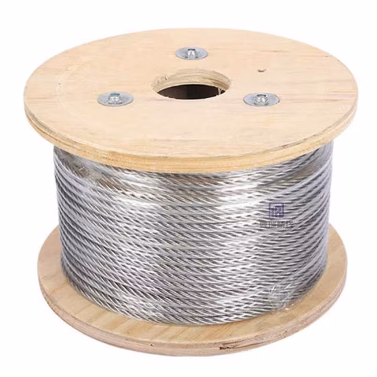 Inox Ss Antirust 304 7X19 3mm Stainless Steel Wire Aircraft Cable