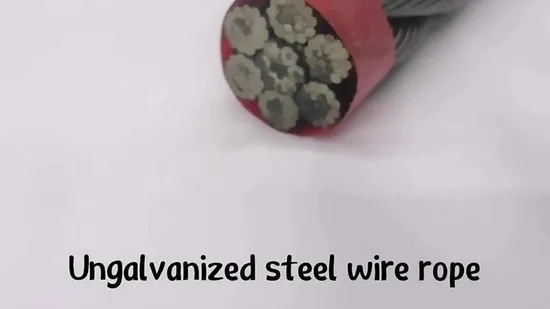 High Quality 6X19 6X19s 6X19+Iws Steel Cable Steel Wire Rope Galvanized Ungalvanized