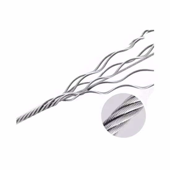 Multilayer Carbon or Stainless Steel Wire Rope Cable