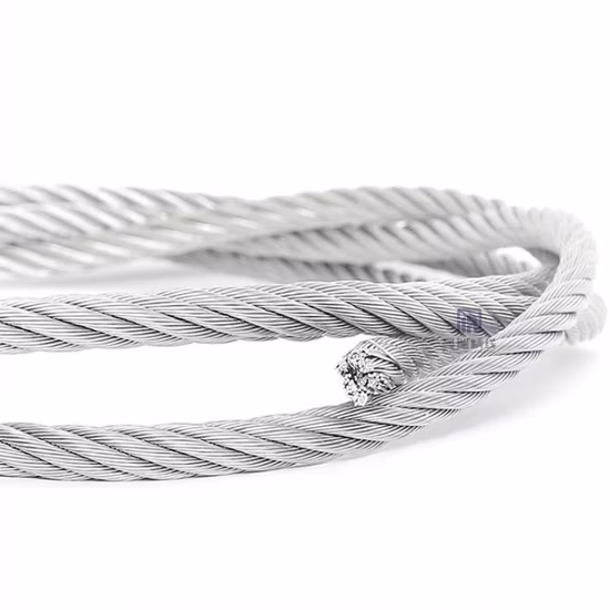 Inox Ss Antirust 304 7X19 3mm Stainless Steel Wire Aircraft Cable